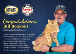 NASC's Bill Bookout holding cat named Marmalade