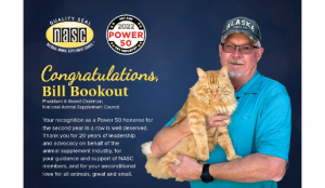 NASC's Bill Bookout holding cat named Marmalade